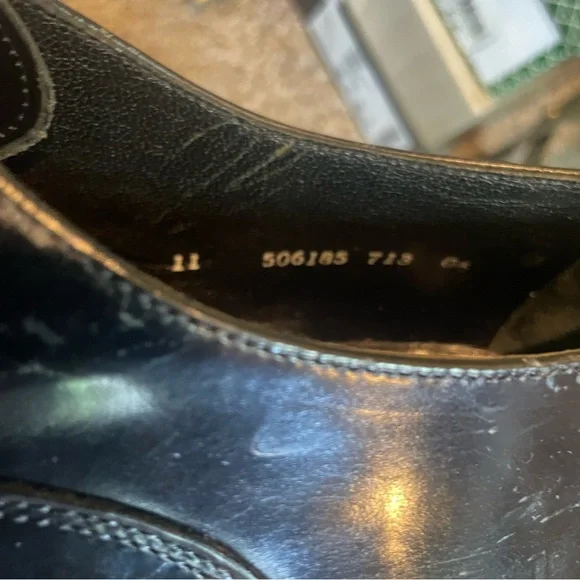 Florsheim Black Leather Size 11 #506185 Oxford Shoe - Picture 8 of 13